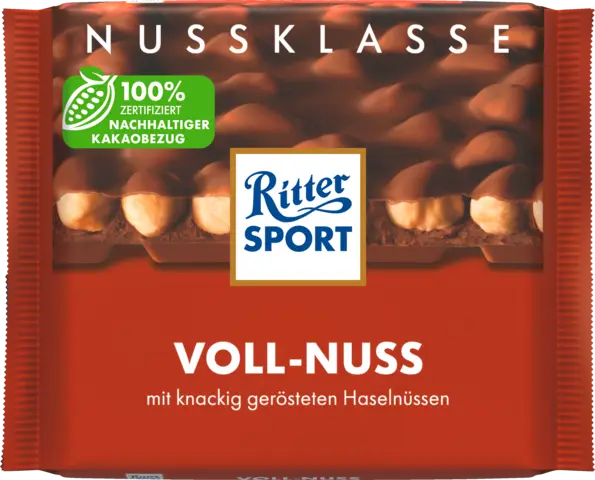 Nuss Klasse Voll-Nuss Tafel von RITTER SPORT