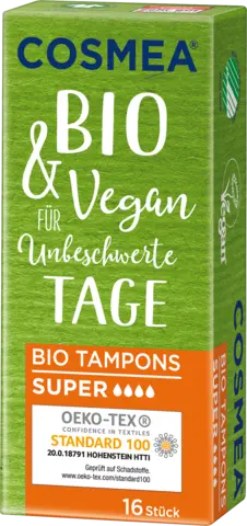 Bio Tampons Super von COSMEA