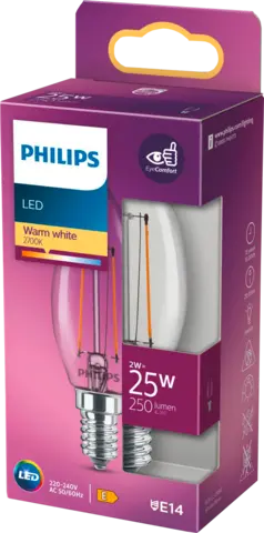 LED Birne Kerzenform E14 25W von PHILIPS