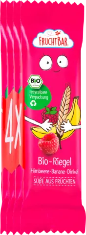 Bio Riegel Himbeere-Banane-Dinkel ab 12 Monaten von FRUCHTBAR