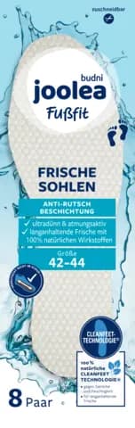Fußfit Frischesohlen weiß von JOOLEA