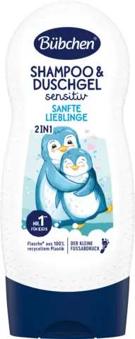 Kids Shampoo & Duschgel Sensitiv Sanfte Lieblinge von BUEBCHEN