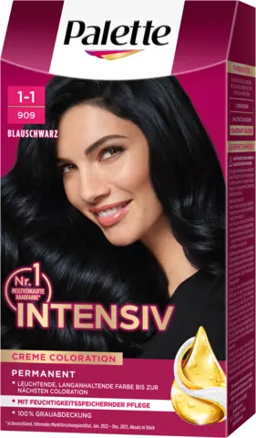 Intensiv Creme Coloration 1-1/909 Blauschwarz von POLY PALETTE