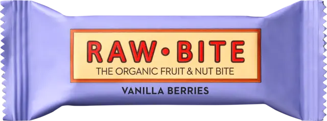 Bio Vanilla Berry Riegel von RAW BITE