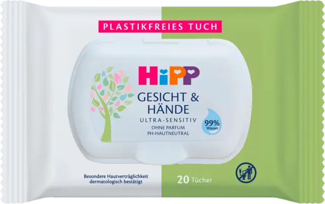 Babysanft Gesicht & Hände Tücher von HIPP