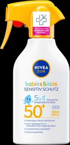 Babies & Kids Sensitiv Schutz 5 in 1 LSF 50+ von NIVEA