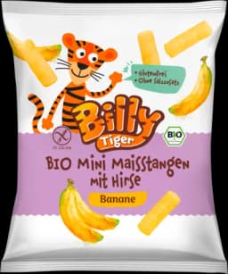 Bio Mini Maisstangen mit Hirse und Banane von BILLY TIGER