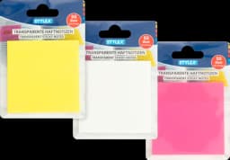 Haftnotizen transluzent 75 x 75 mm von STYLEX