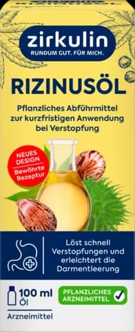 Rizinusöl, pflanzliches Abführmittel von ZIRKULIN