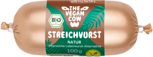 Bio Streichvurst Vegan Natur von THE VEGAN COW