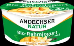 Bio Rahmjogurt mild Mango-Vanille 10 % Fett von ANDECHSER