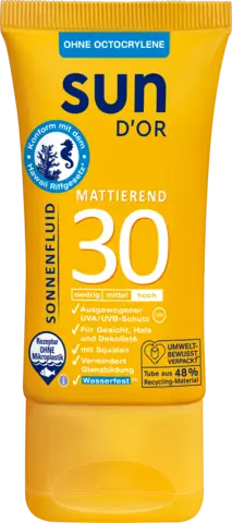 Mattierendes Sonnenfluid LSF 30 hoch von SUN D'OR