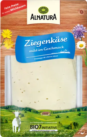 Bio Ziegenkäse in Scheiben 50 % Fett i. Tr. von ALNATURA