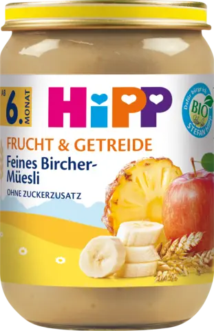 Bio Frucht & Getreide Feines Bircher-Müesli ab 6. Monat von HIPP