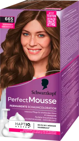 Perfect Mousse Permanente Schaumcoloration 665 helles Schokogold von PERFECT MOUSSE