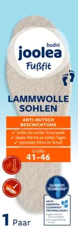 Fußfit Lammwolle Gr.41-46 von JOOLEA