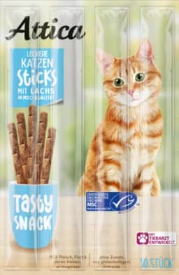 Katzensticks mit Lachs von ATTICA
