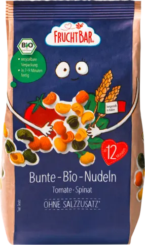 Bio Bunte Nudeln ab 12 Monaten von FRUCHTBAR
