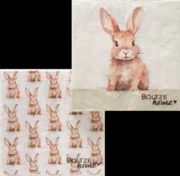 Servietten Hansi Hase beige/cremeweiß von BOLTZE
