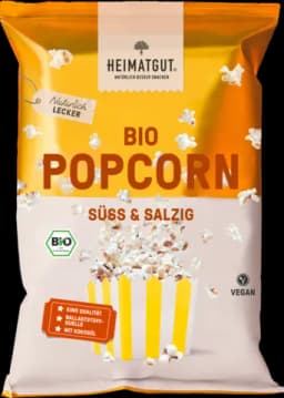 Bio Popcorn süß & salzig von HEIMATGUT