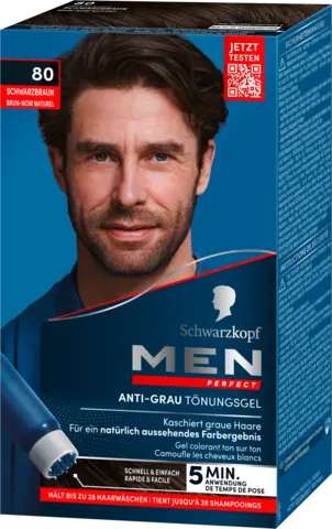 Men Perfect Anti-Grau-Tönungs-Gel 80 Natur Schwarzbraun von MEN PERFECT