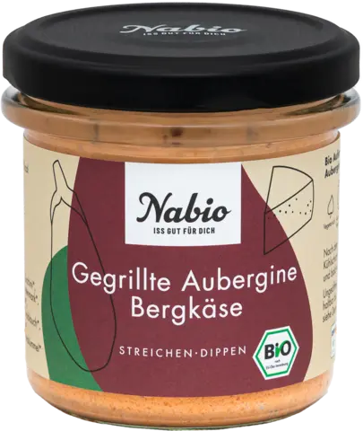 Bio Aufstrich Aubergine Bergkäse von NABIO