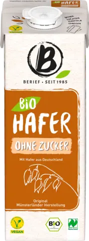 Bio Hafer Drink ohne Zucker von BERIEF