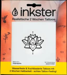 Tattoo Lotus Mandala semipermanent von INKSTER