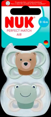 Beruhigungssauger Perfect Match Air Silikon 0-6 Monate von NUK