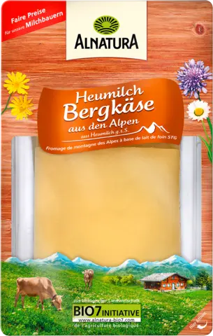 Bio Bergkäse in Scheiben 50 % Fett i. Tr. von ALNATURA