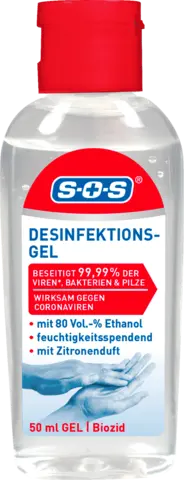 Desinfektions-Gel 80% Ethanol von SOS