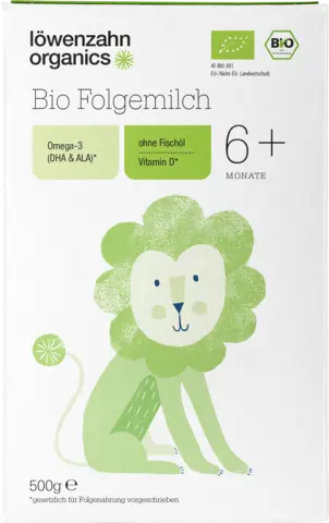 Bio Folgemilch nach dem 6. Monat von LÖWENZAHN
