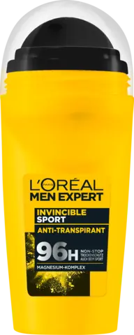 Invincible Sport Ultra Absorbing Anti-Transpirant 72h Deo Roll-On von LOREAL