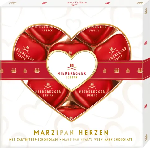 Marzipan Herzen von NIEDEREGGER