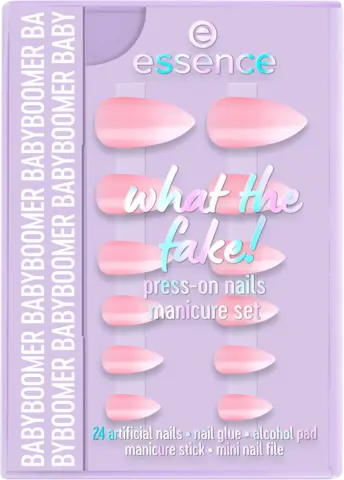What the Fake Press-On Nails Babyboomer 03 von ESSENCE