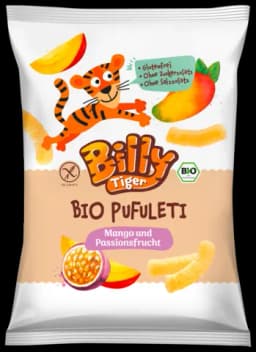 Bio Pufuleti mit Mango+Passionsfrucht von BILLY TIGER