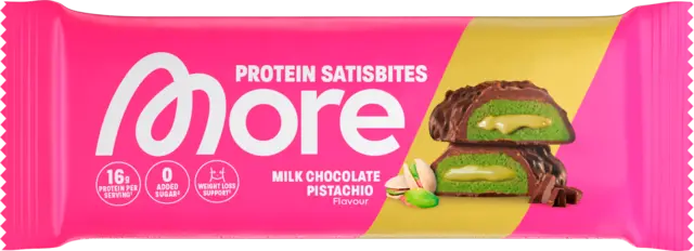 Satisbite Bar Milk Chocolate Pistaccio von MORE