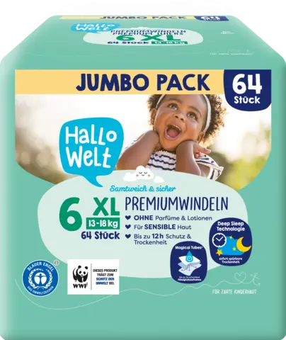 Windel Gr. 6 XL JUMBO von HALLO WELT