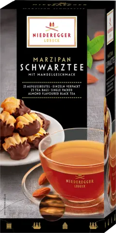 Marzipan Schwarztee von NIEDEREGGER