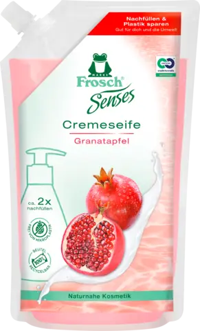 Frosch Cremeseife Senses Granatapfel 500ml von FROSCH