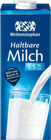 Haltbare Milch 1,5 % Fett von WEIHENSTEPHAN