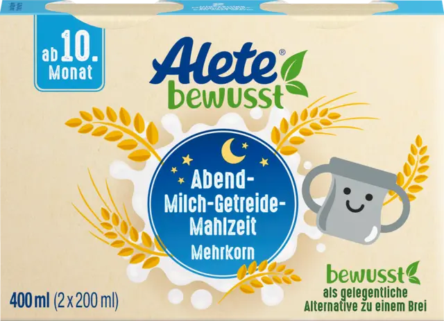 Milch-Getreide-Mahlzeit Mehrkorn ab 10.Monat von ALETE