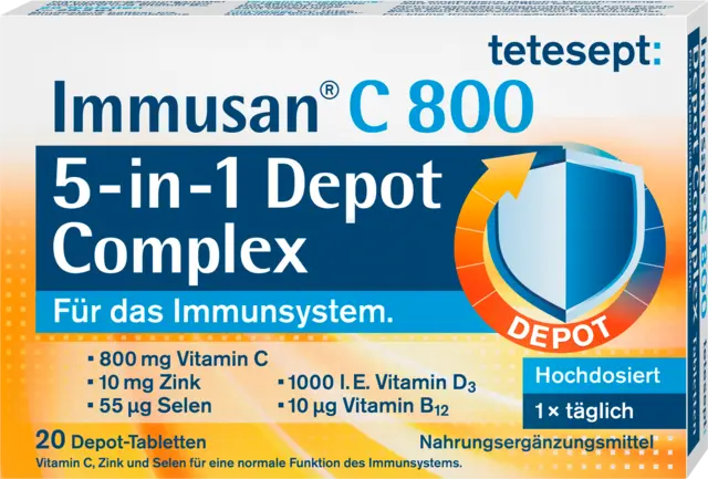 Immusan C 800 5-in-1 Abwehr Complex von TETESEPT