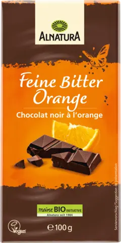 Bio Feine Bitterschokolade Orange von ALNATURA