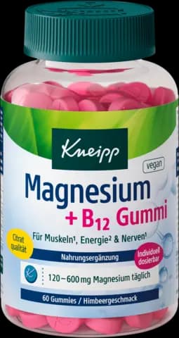 Magnesium + B12 Gummies 60ST von KNEIPP