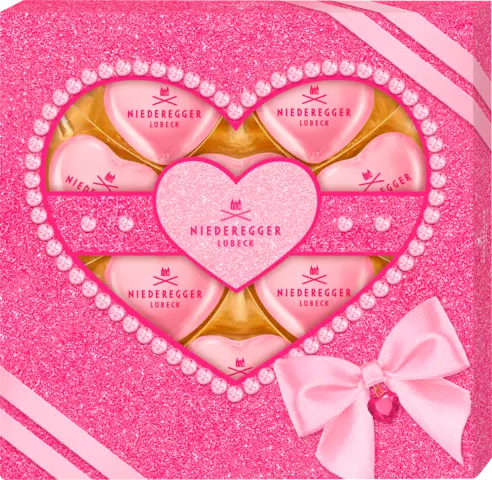 Pralinen Herzen Marc de Champagne von NIEDEREGGER