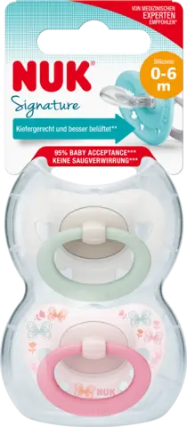 Beruhigungssauger Signature Silikon Gr.1 von NUK