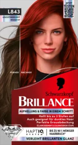 rillance Intensiv-Color-Creme violette leuchtendes rot L843 von BRILLANCE