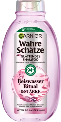 Wahre Schätze Reiswasser Ritual & Stärke Glättendes Shampoo von WAHRE SCHÄTZE