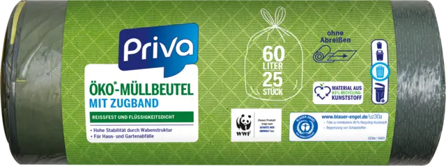 Öko-Müllbeutel 60L von PRIVA